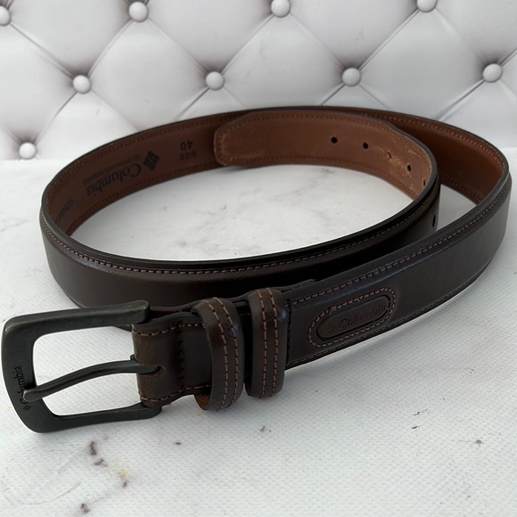 Columbia Other - Columbia mans belt 40 Genuine Leather Color Brown